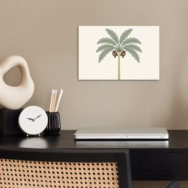 Poster - Boom - Bladeren - Groen - Decoratief - Beige — 2