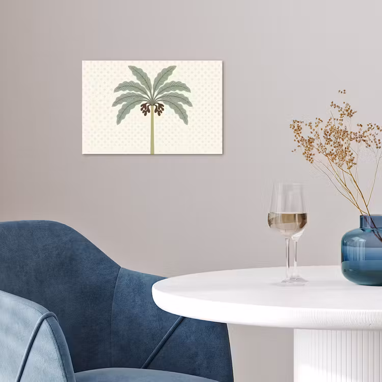Poster - Boom - Bladeren - Groen - Decoratief - Beige — 4