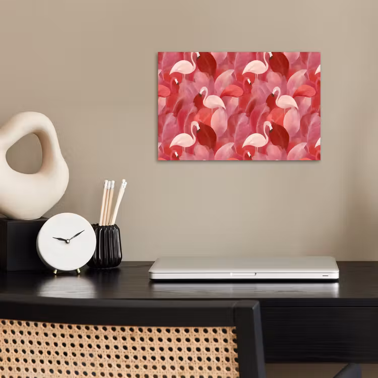 Poster - Flamingo - Botanisch - Elegant - Roze - Rood — 2