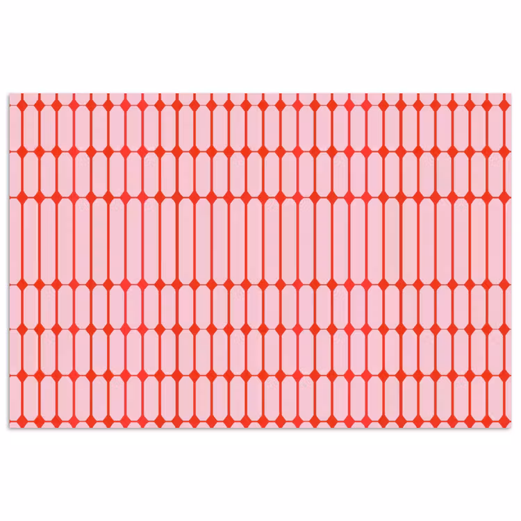Poster - Geometrisch - Minimalistisch - Rood - Roze — 1
