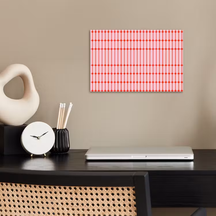 Poster - Geometrisch - Minimalistisch - Rood - Roze — 2