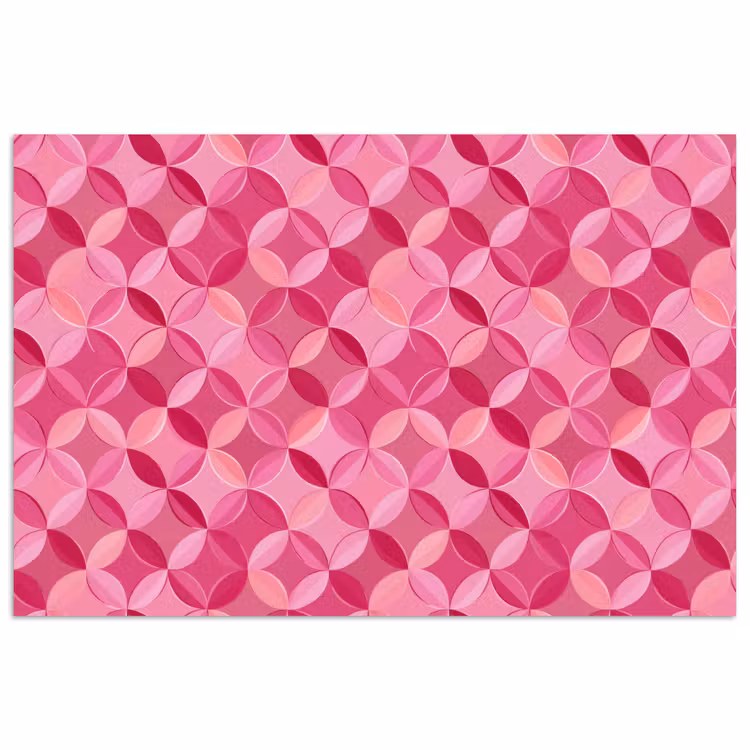 Poster - Geometrisch - Mozaïek - Modern - Roze — 1