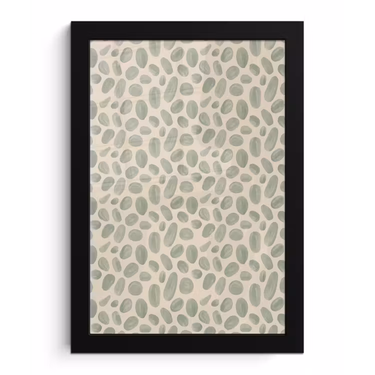 Poster met lijst - Abstract - Patroon - Organisch - Groen - Modern — 1