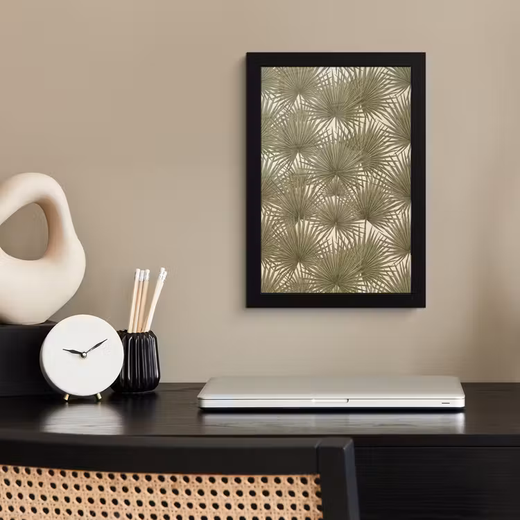 Poster met lijst - Blad - Tropisch - Patroon - Natuur - Groen — 3