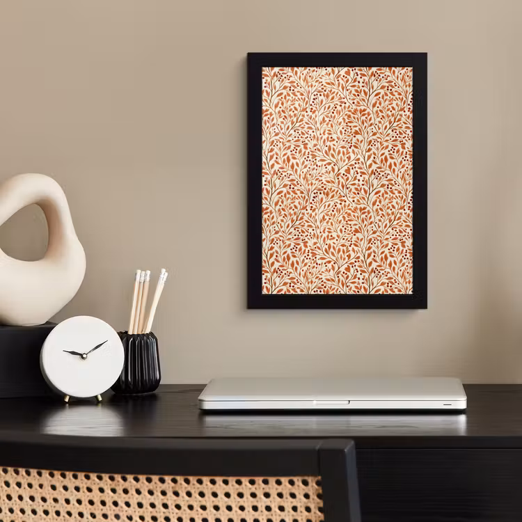 Poster met lijst - Bladeren - Botanisch - Terracotta — 3