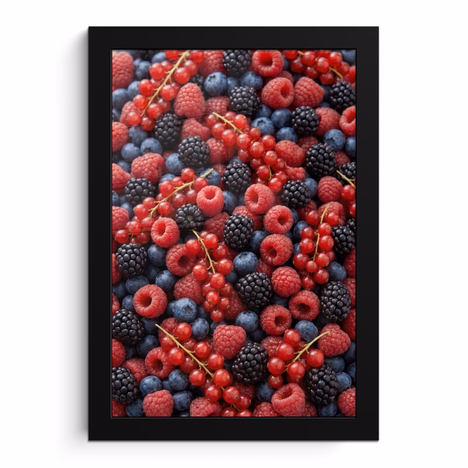 Poster met lijst - Bessen - Mix - Vers - Eten - Kleurrijk — 1