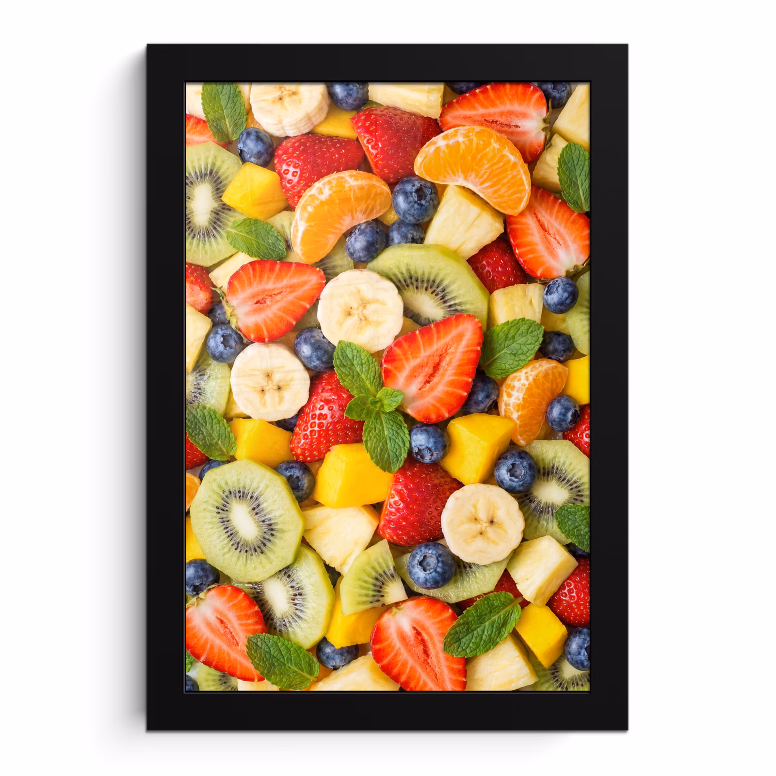 Poster met lijst - Fruit - Plakjes - Eten - Kleurrijk — 1