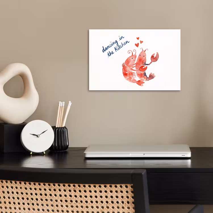 Poster - Dier - Dans - Liefde - Waterverf - Rood — 2
