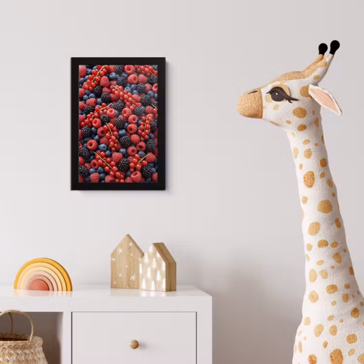 Poster met lijst - Bessen - Mix - Vers - Eten - Kleurrijk — 5