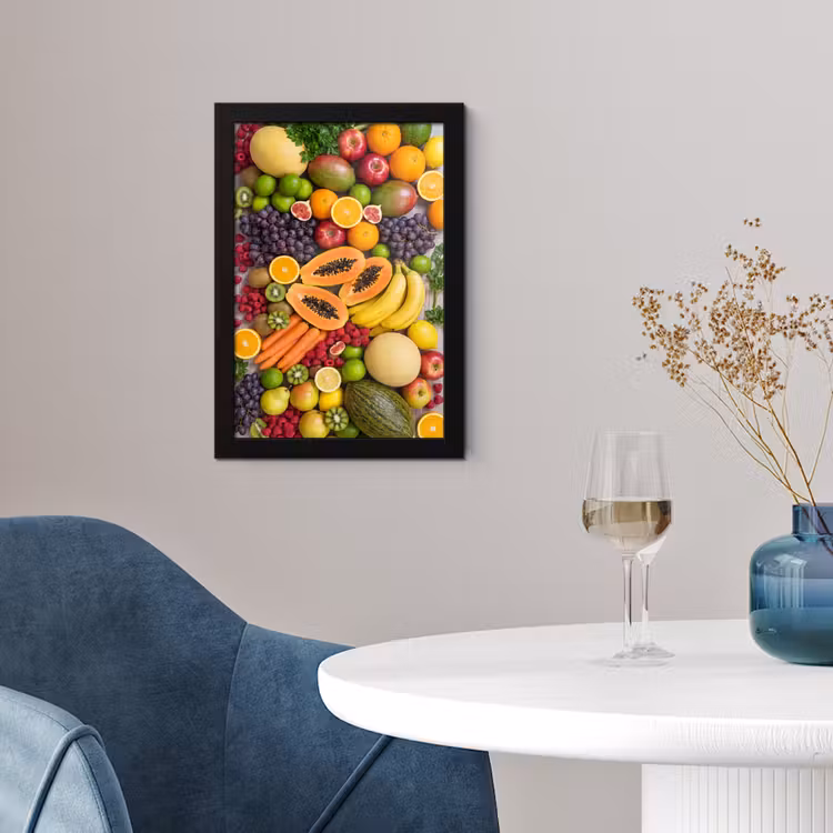 Poster met lijst - Eten - Fruit - Groenten - Vers - Kleurrijk — 2