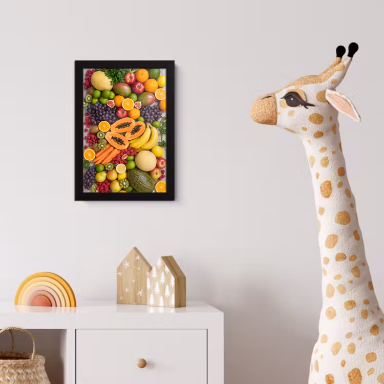 Poster met lijst - Eten - Fruit - Groenten - Vers - Kleurrijk — 5