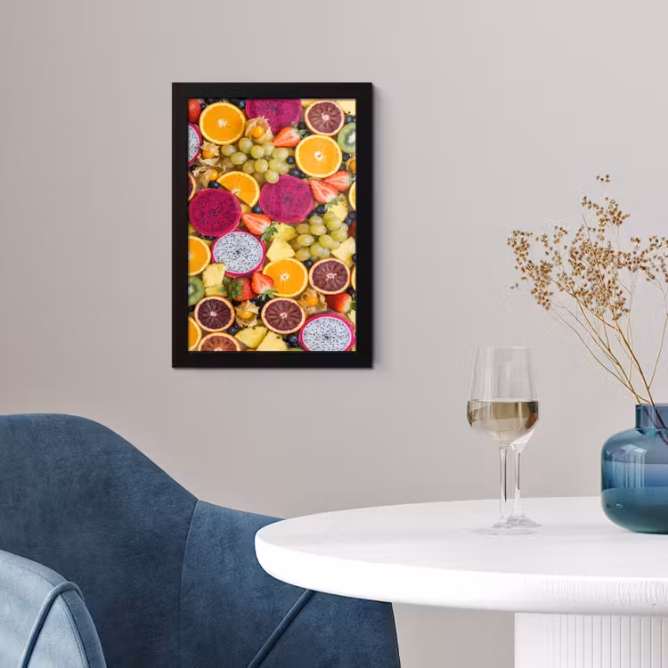 Poster met lijst - Fruit - Assortiment - Kleurrijk - Gezondheid — 2