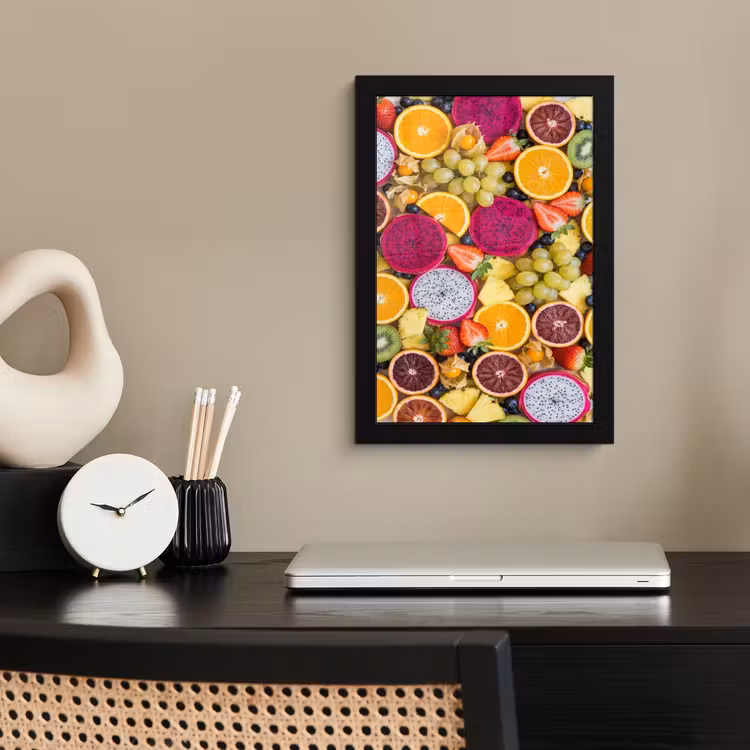 Poster met lijst - Fruit - Assortiment - Kleurrijk - Gezondheid — 3