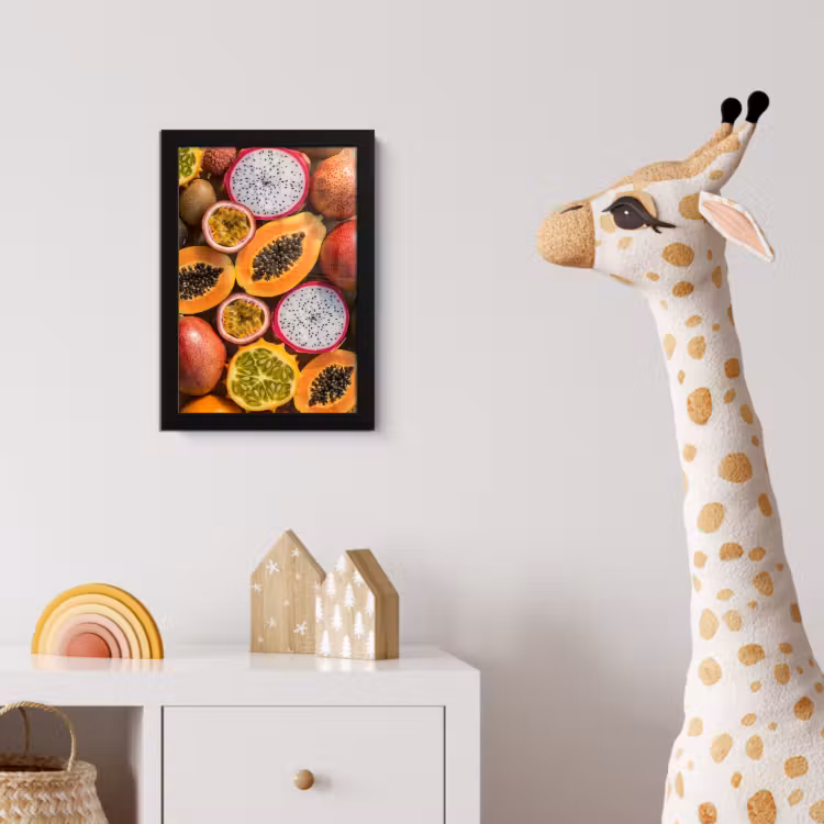 Poster met lijst - Fruit - Geopend - Tropisch - Eten - Kleurrijk — 5