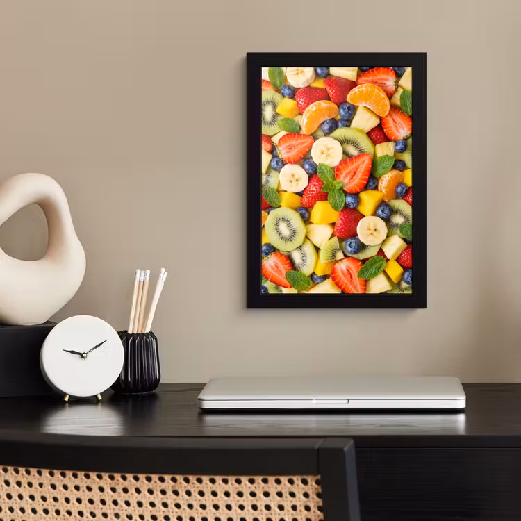 Poster met lijst - Fruit - Plakjes - Eten - Kleurrijk — 3