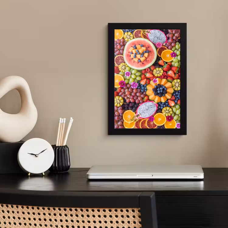 Poster met lijst - Fruit - Vers - Variatie - Eten - Kleurrijk — 3