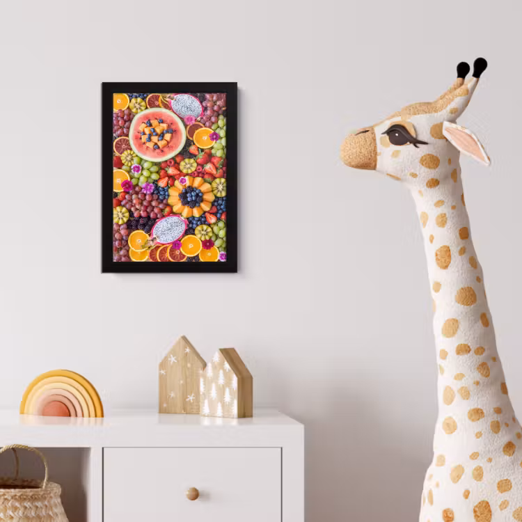 Poster met lijst - Fruit - Vers - Variatie - Eten - Kleurrijk — 5