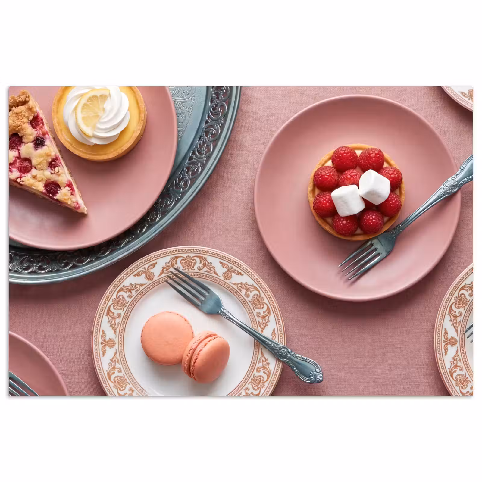 Poster - Dessert - Taart - Gebak - Zoet - Roze — 1
