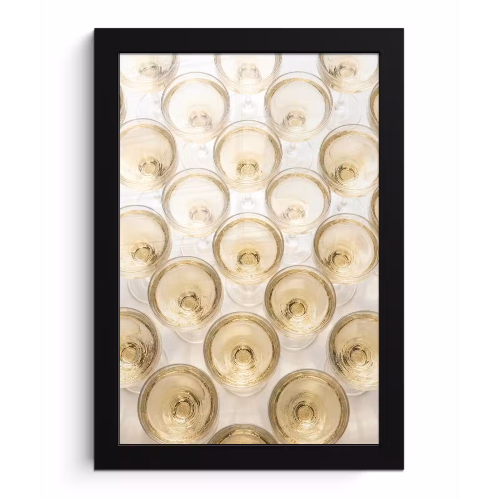 Poster met lijst - Drank - Glazen - Feest - Goud — 1
