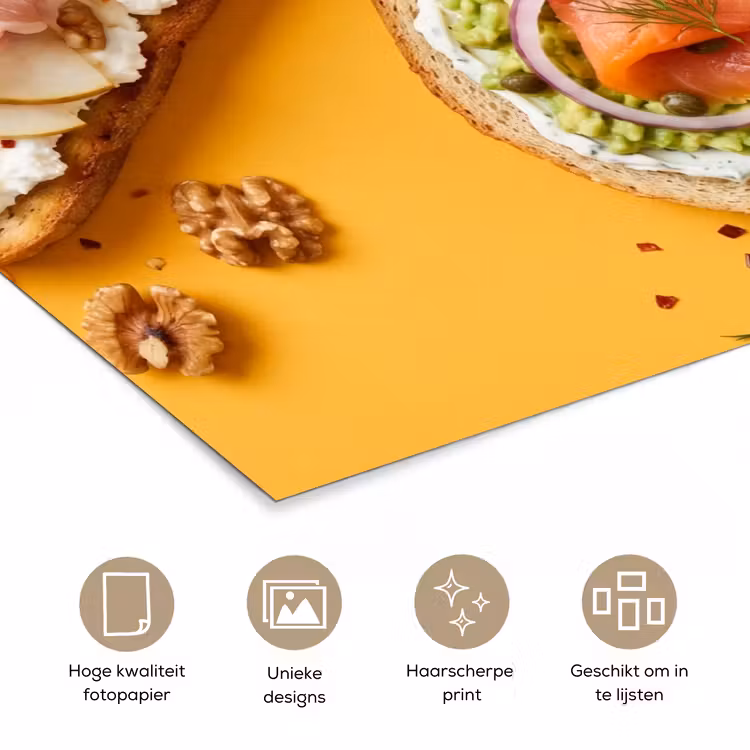 Poster - Eten - Brood - Ontbijt - Modern - Kleurrijk — 5