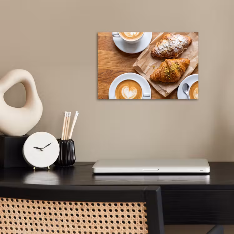 Poster - Eten - Croissant - Koffie - Ontbijt - Modern — 2