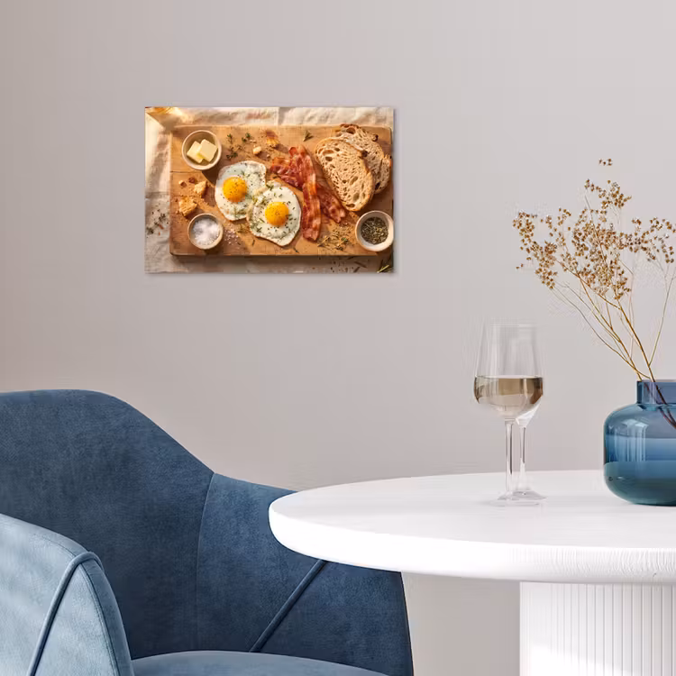 Poster - Eten - Ontbijt - Hout - Rustiek - Geel — 4