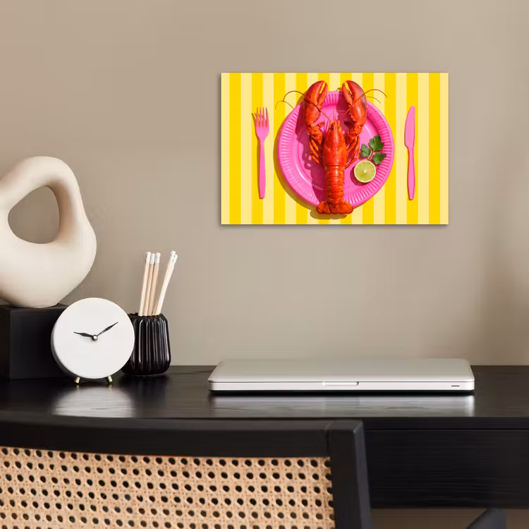 Poster - Eten - Roze - Geel - Modern - Culinaire — 2