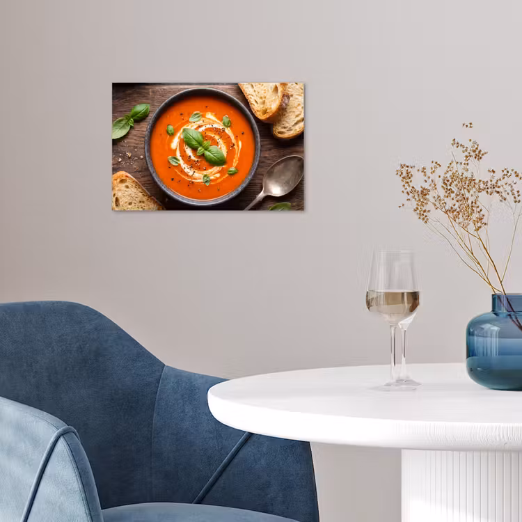 Poster - Eten - Soep - Basilicum - Rustiek - Rood — 4
