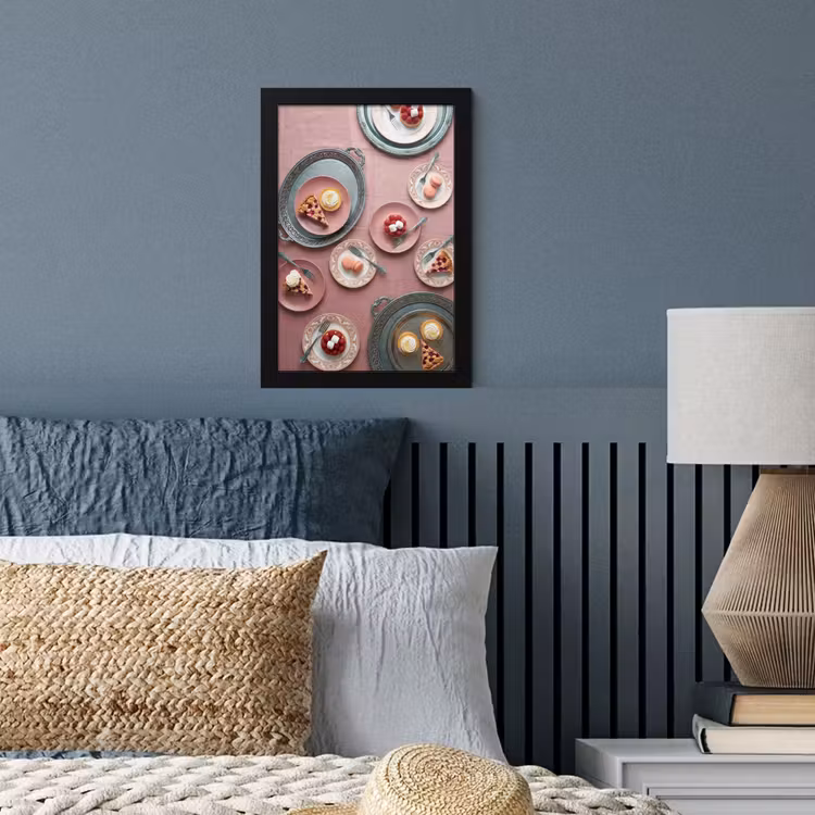 Poster met lijst - Dessert - Taart - Gebak - Zoet - Roze — 4