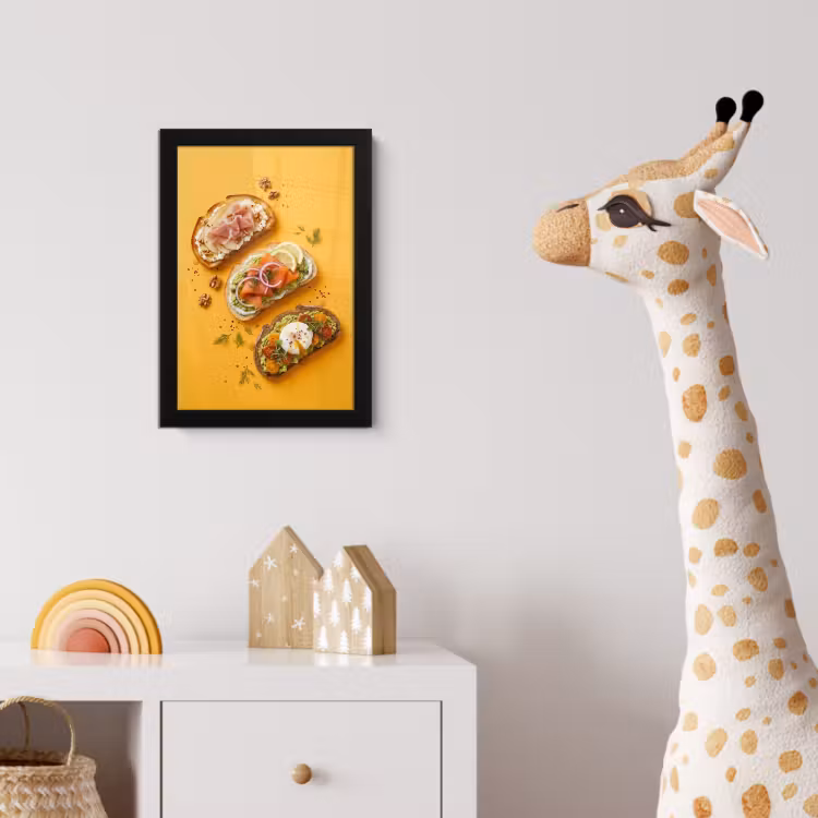 Poster met lijst - Eten - Brood - Ontbijt - Modern - Kleurrijk — 5