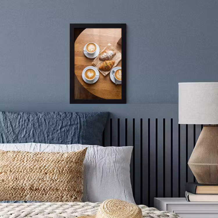 Poster met lijst - Eten - Croissant - Koffie - Ontbijt - Modern — 4