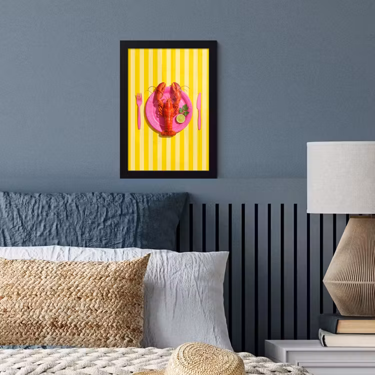 Poster met lijst - Eten - Roze - Geel - Modern - Culinaire — 4