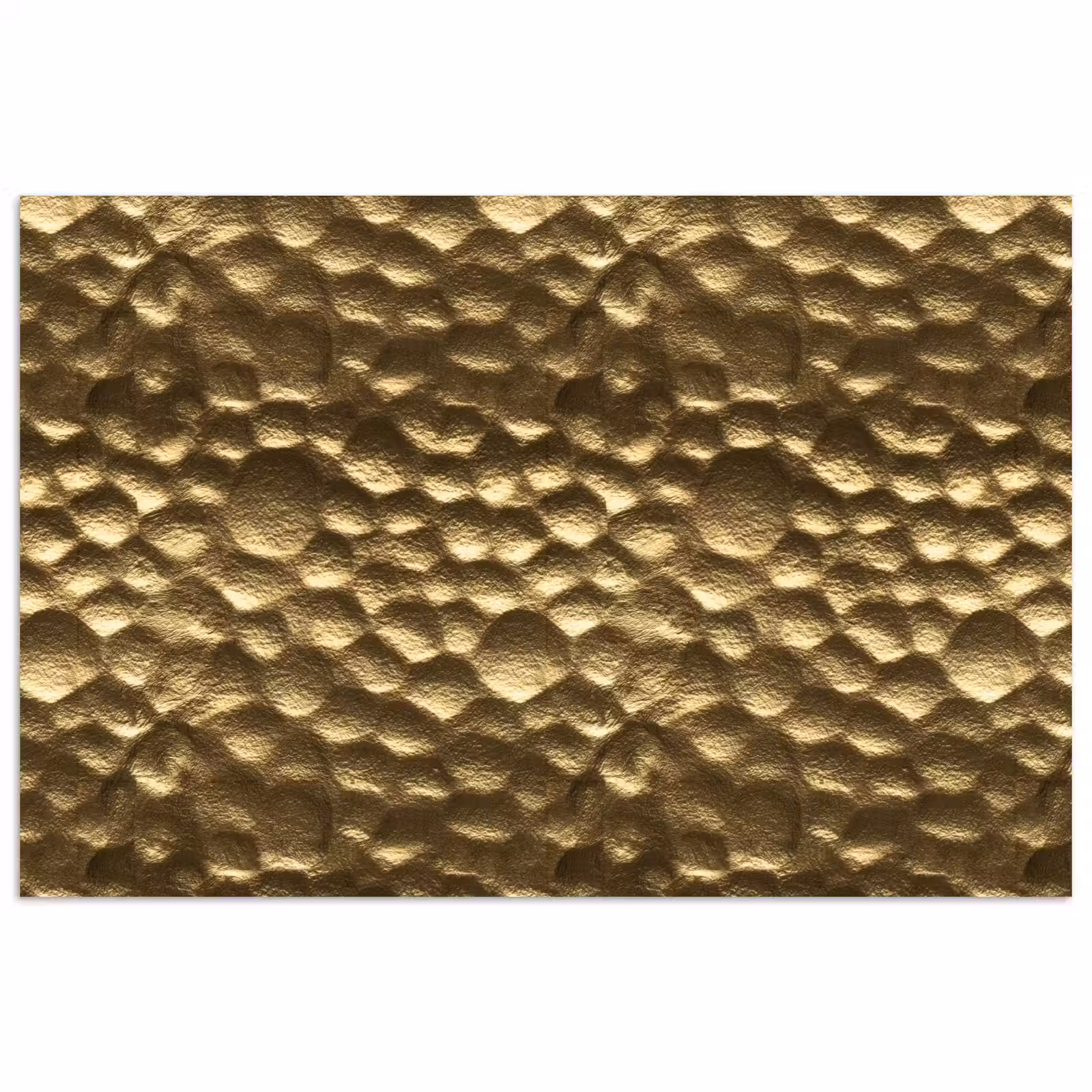 Poster - Gehamerd - Reliëf - Textuur - Bronsgoud — 1