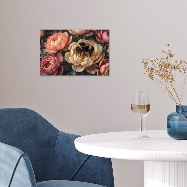 Poster - Bloemen - Insect - Natuur - Roze — 4