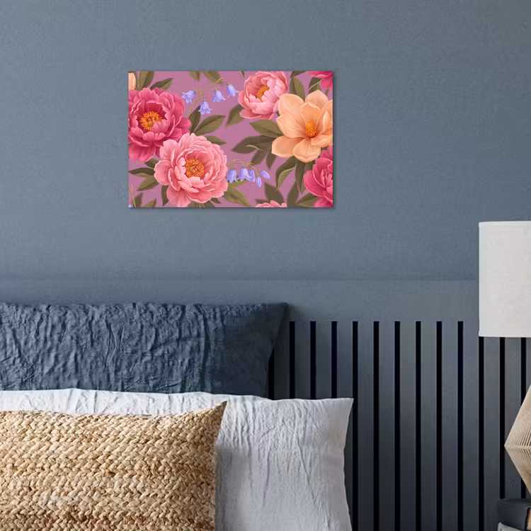 Poster - Bloemen - Patroon - Illustratie - Roze — 3