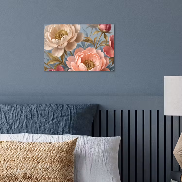 Poster - Bloemen - Roze - Beige - Modern - Natuur — 3