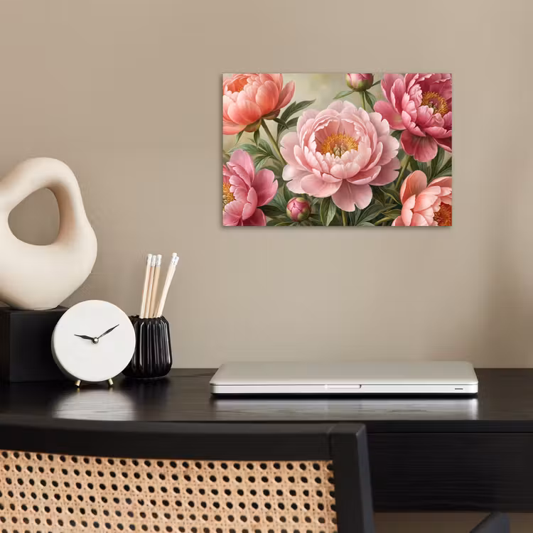 Poster - Bloemen - Roze - Klassiek - Gedetailleerd - Natuur — 2