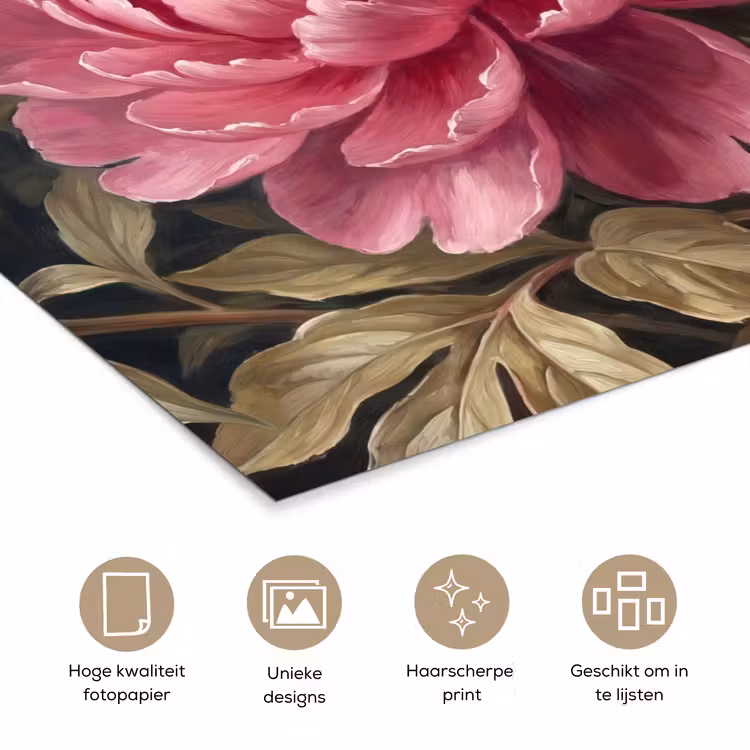 Poster - Bloemen - Roze - Klassiek - Natuur — 5