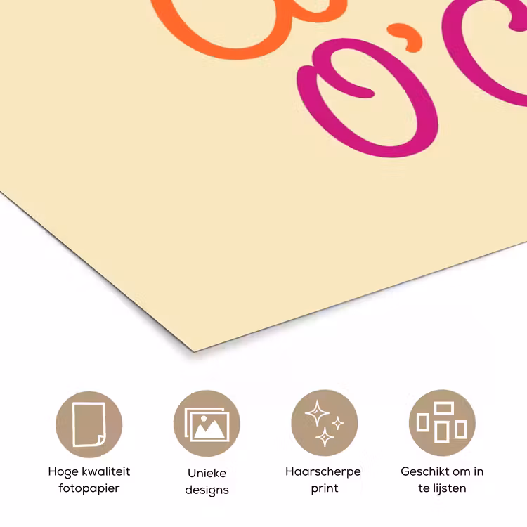 Poster - Cocktail O'Clock - Geel - Retro — 5