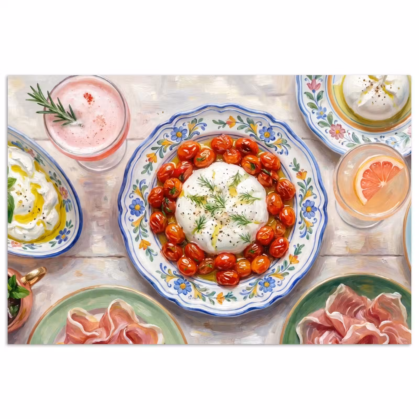 Poster - Eten - Tafel - Divers - Modern — 1