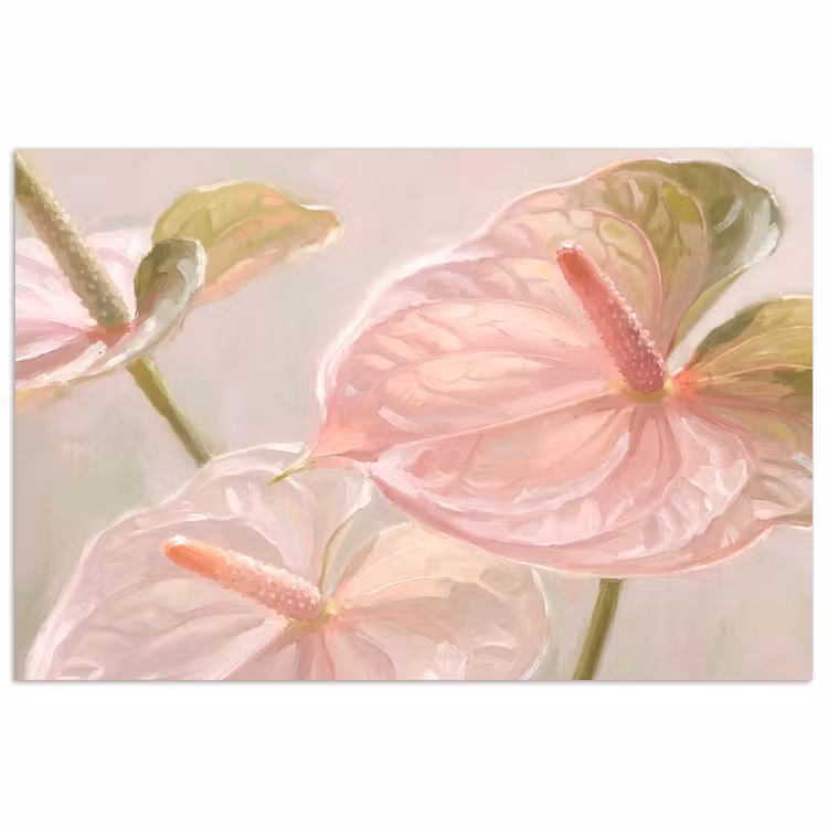 Poster - Bloemen - Pastel - Abstract - Natuur - Groen — 1
