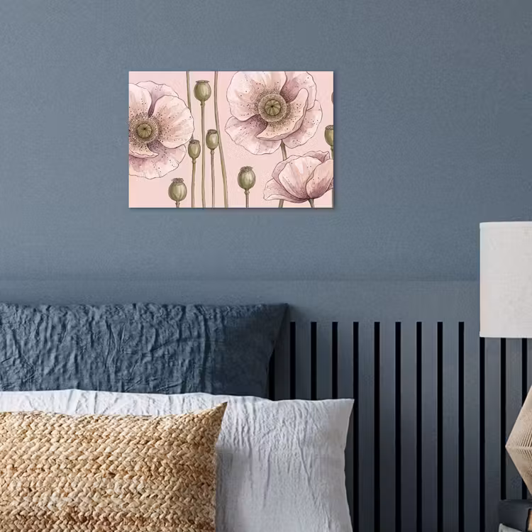 Poster - Bloemen - Zomer - Natuur - Aquarel - Roze — 3