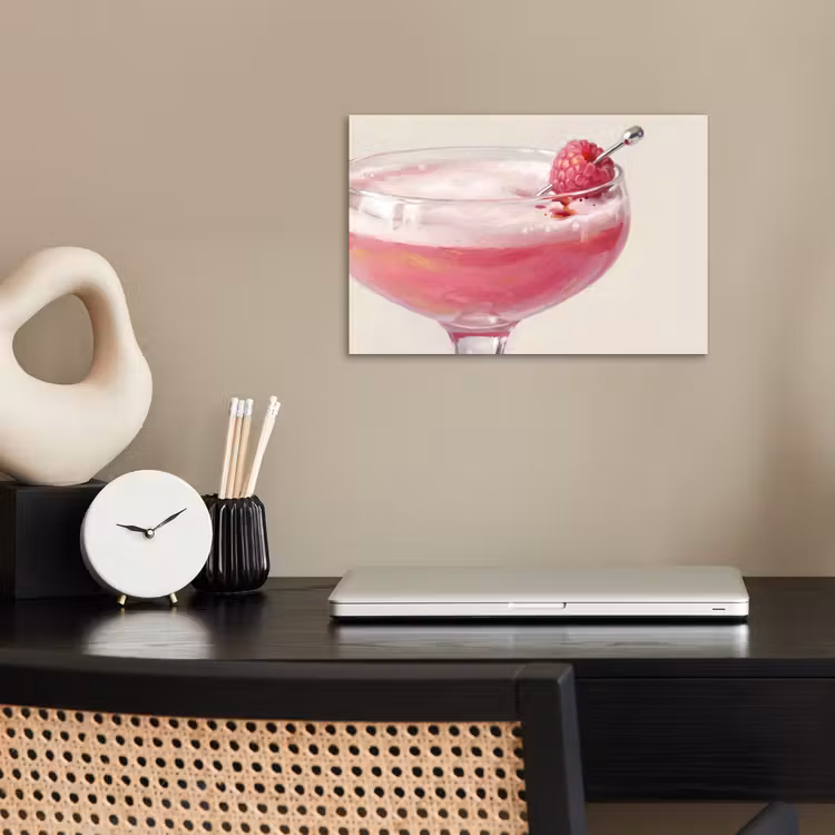 Poster - Cocktail - Framboos - Drank - Modern - Roze — 2