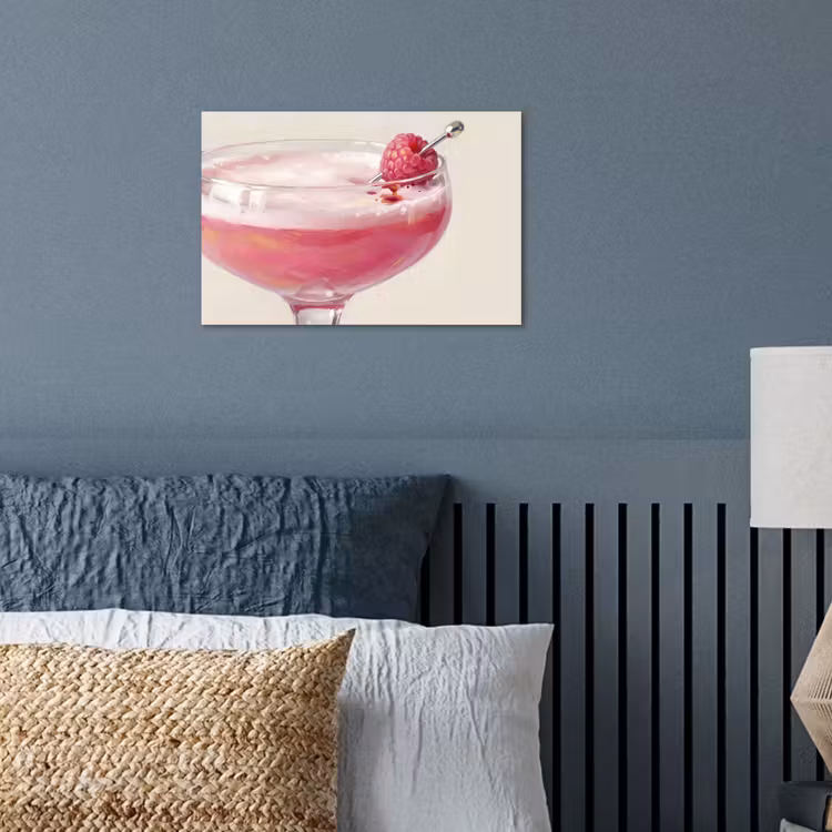 Poster - Cocktail - Framboos - Drank - Modern - Roze — 3