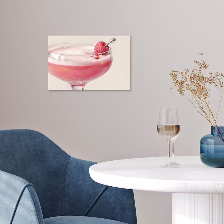 Poster - Cocktail - Framboos - Drank - Modern - Roze — 4