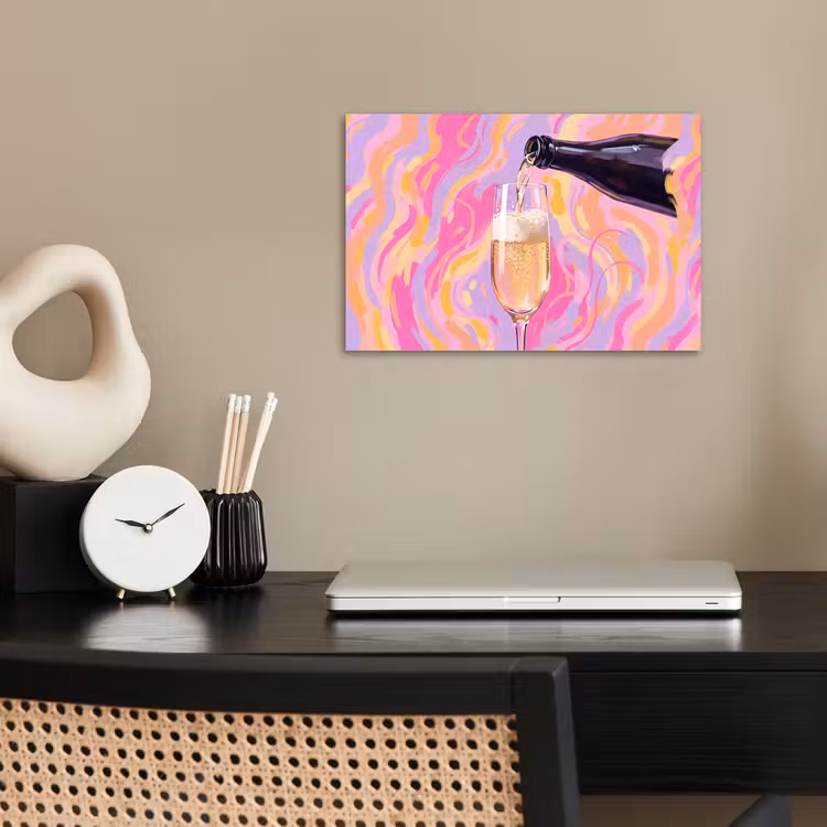 Poster - Drank - Inschenken - Feest - Abstract - Roze — 2