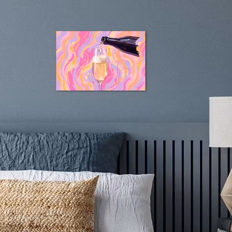 Poster - Drank - Inschenken - Feest - Abstract - Roze — 3