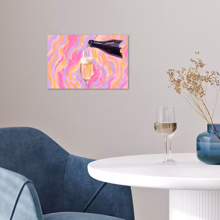 Poster - Drank - Inschenken - Feest - Abstract - Roze — 4