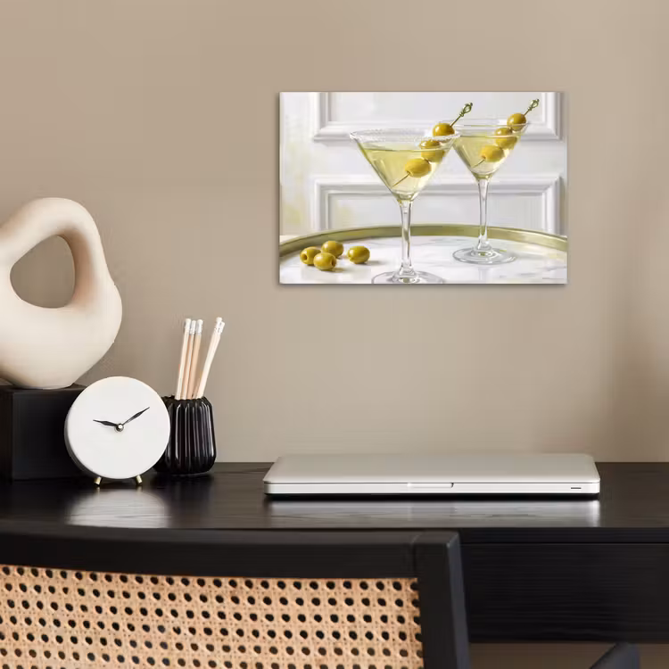 Poster - Drank - Martini - Olijven - Modern - Wit — 2