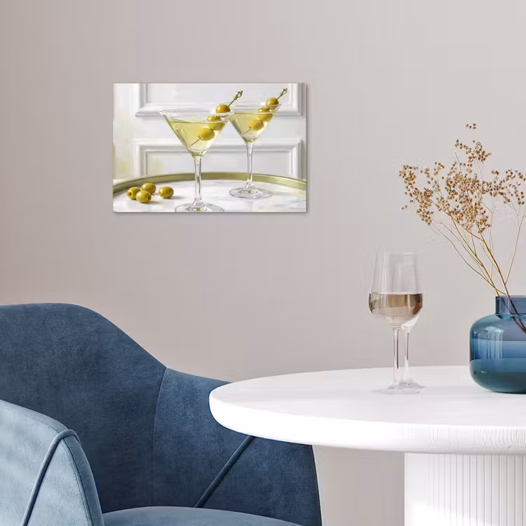 Poster - Drank - Martini - Olijven - Modern - Wit — 4